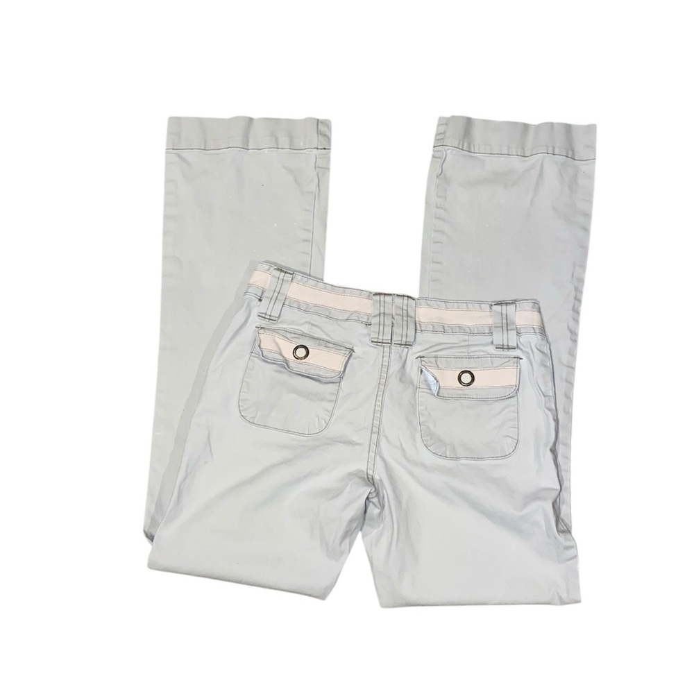 y2k beige bootcut cargo pants